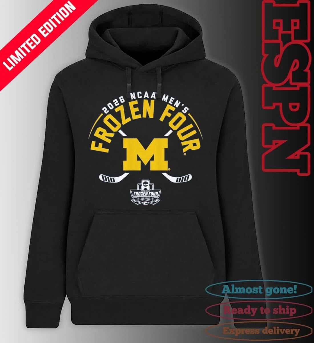 Michigan Men’s Hockey 2026 Frozen Four Bound Shirt
