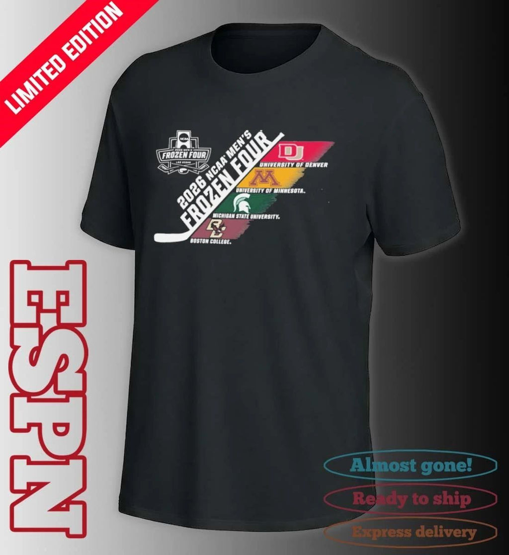 NCAA Men’s Frozen Four 4 Teams 2026 Las Vegas Shirt