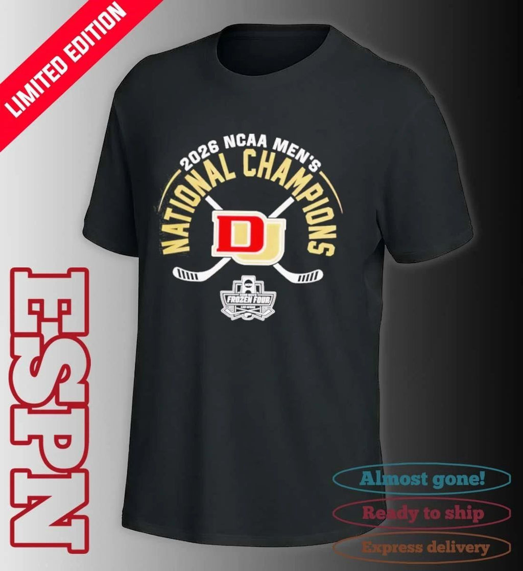 Denver Pioneers Men’s Ice Hockey 2026 Frozen Four National Champions T-Shirt
