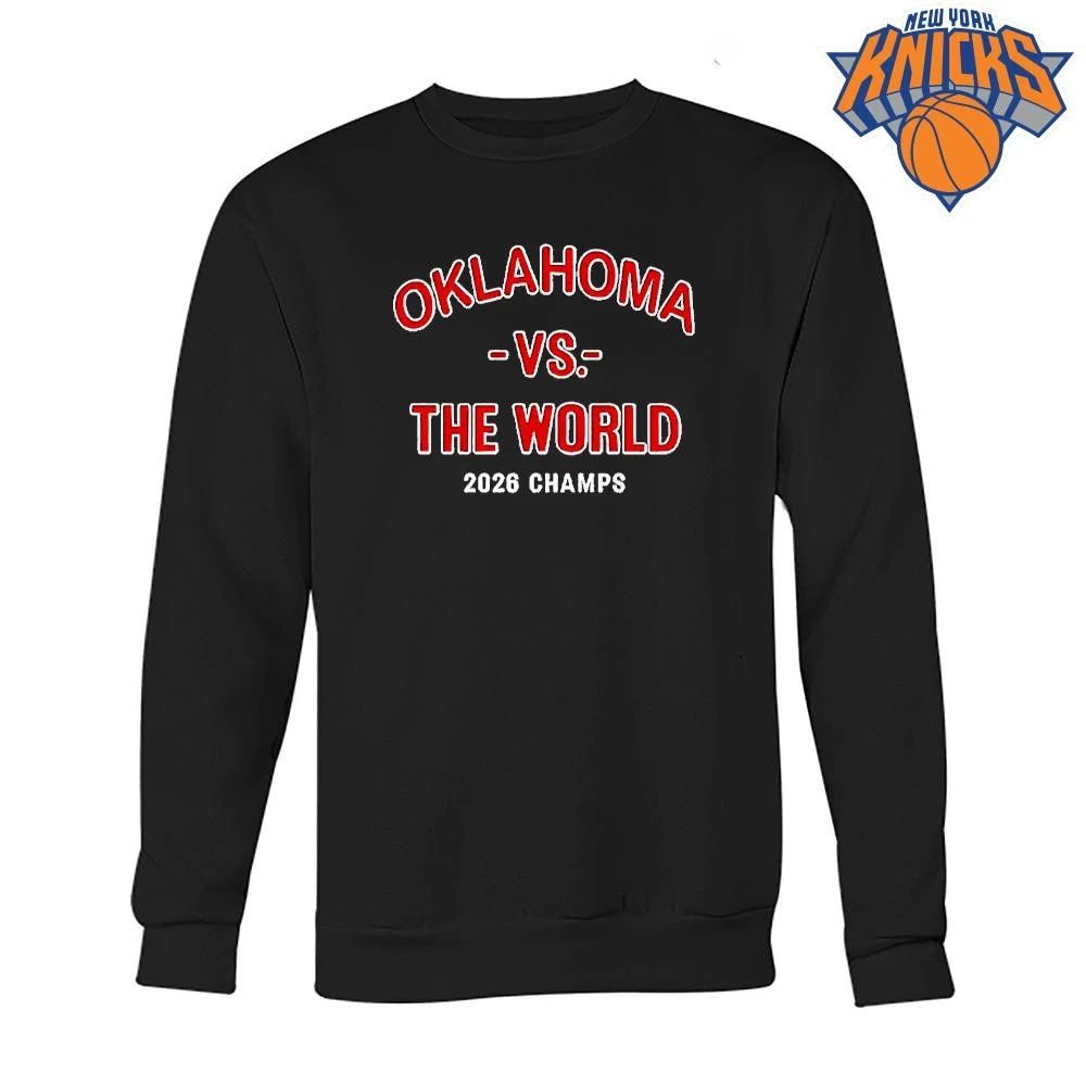 Oklahoma Sooners Baseball Oklahoma Vs The World 2026 Champions Shirt