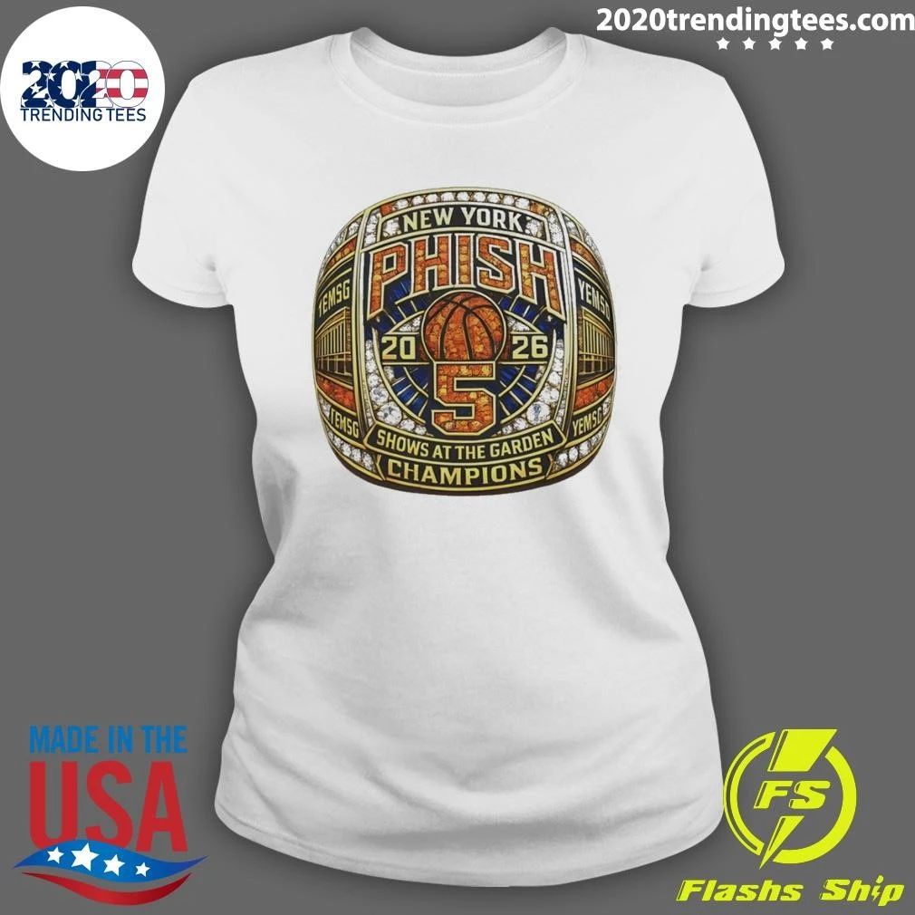 Phish Championship Ring New York 2026 Shows At The Garden Shirt
