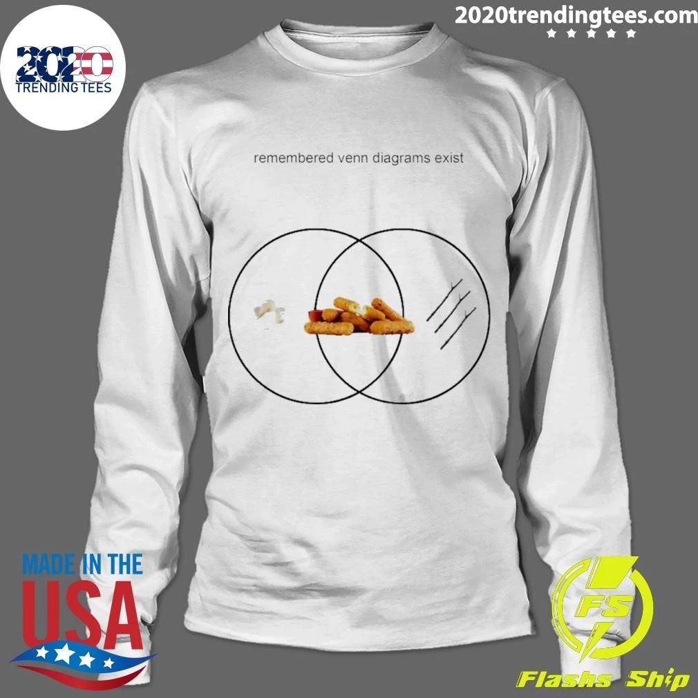 Remembered Venn Diagrams Exist Mozzarella Sticks Shirt