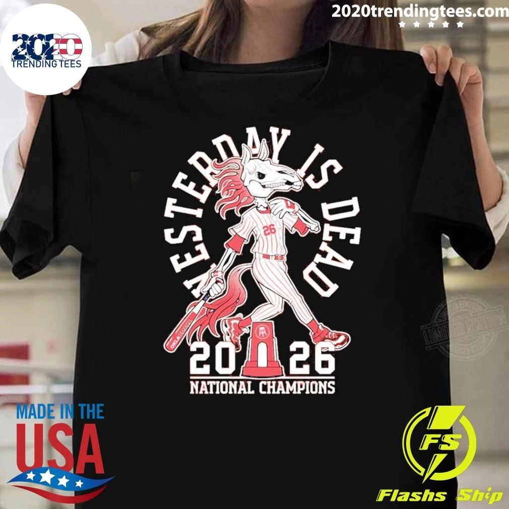 Skeleton Yesterday Is Dead 2026 National Championship Shirt