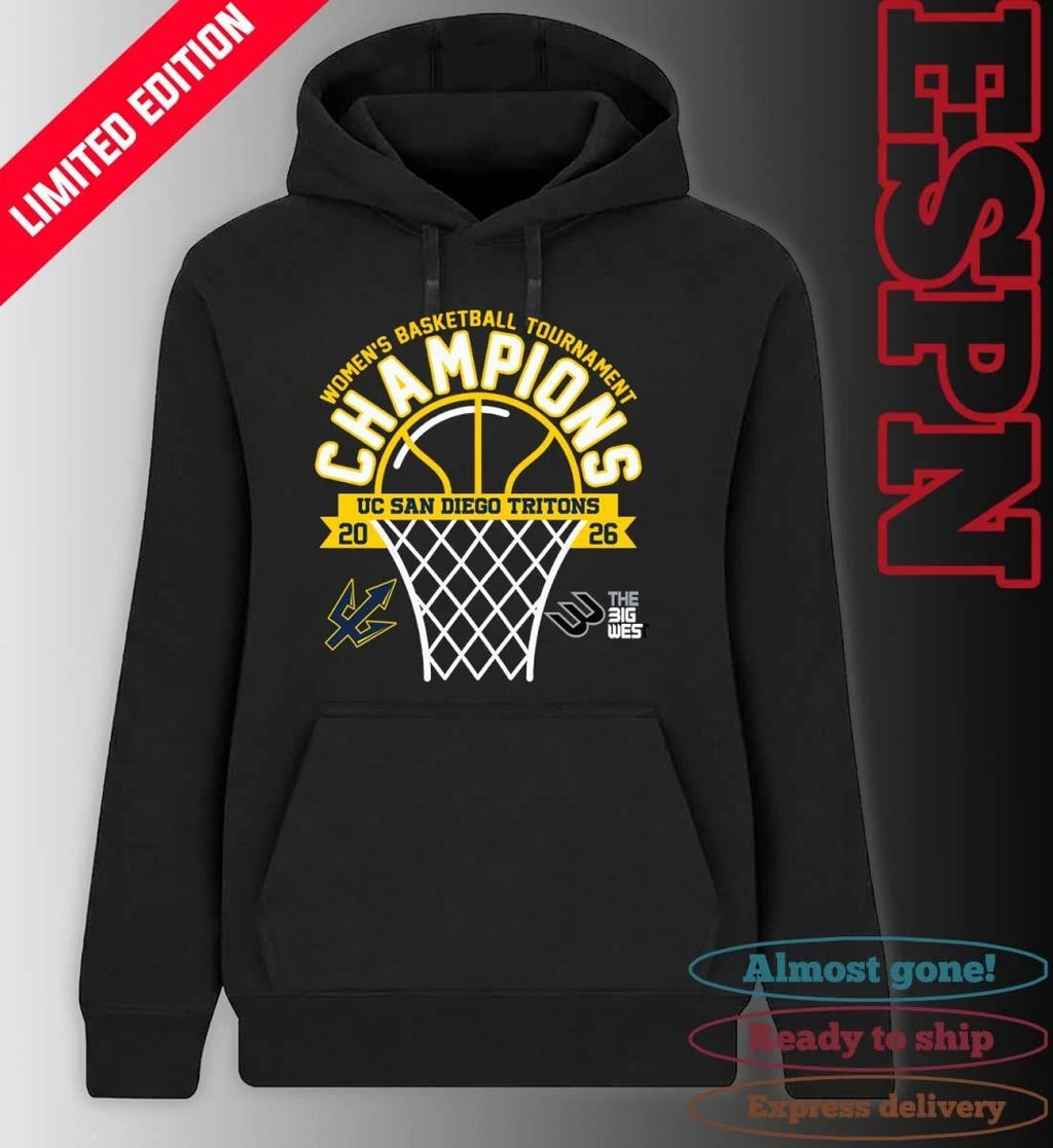 The Big West Conference Women’s Basketball Tournament Champions 2026 UC San Diego Tritons T-Shirt