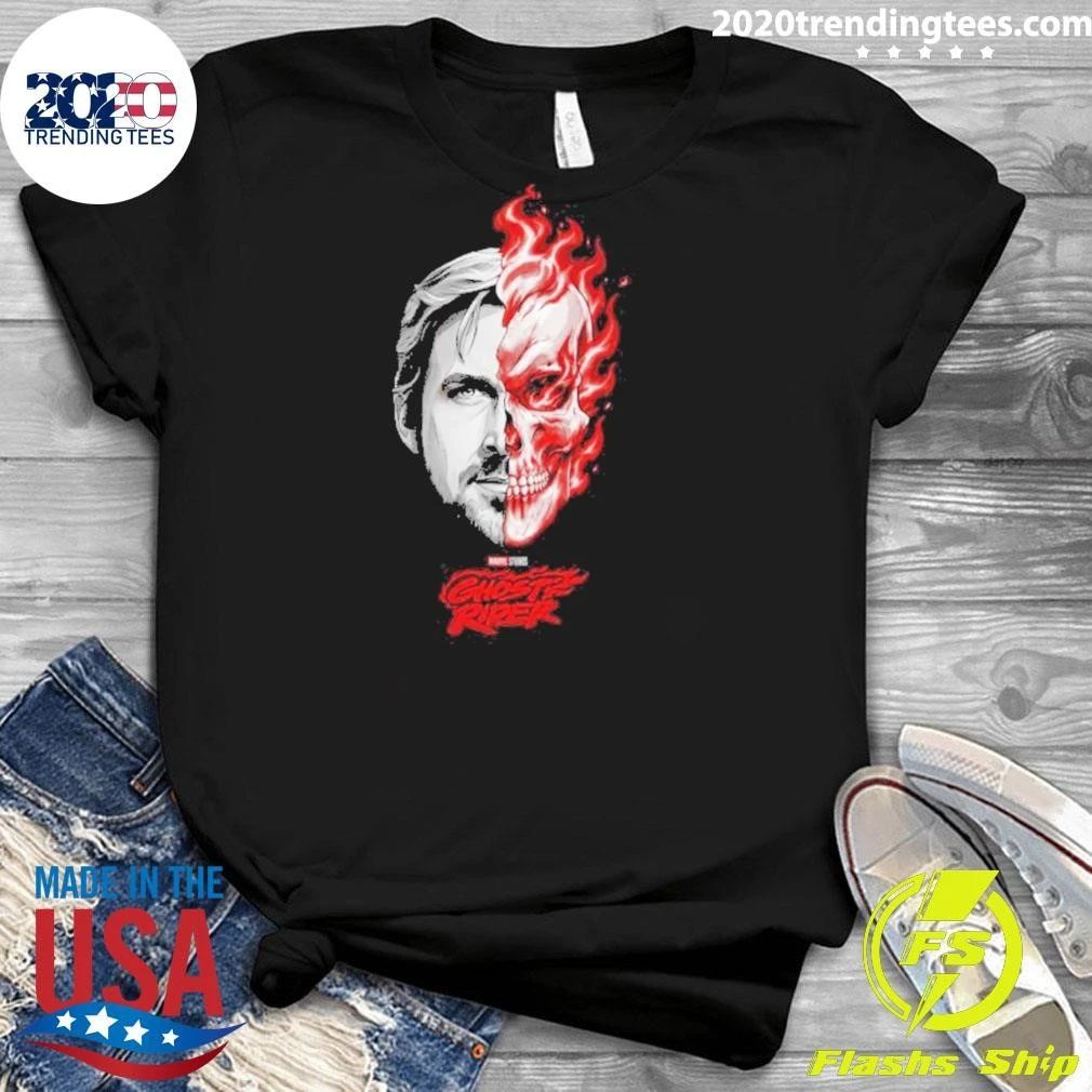 Ryan Gosling Ghost Rider 2028 Split Face Shirt