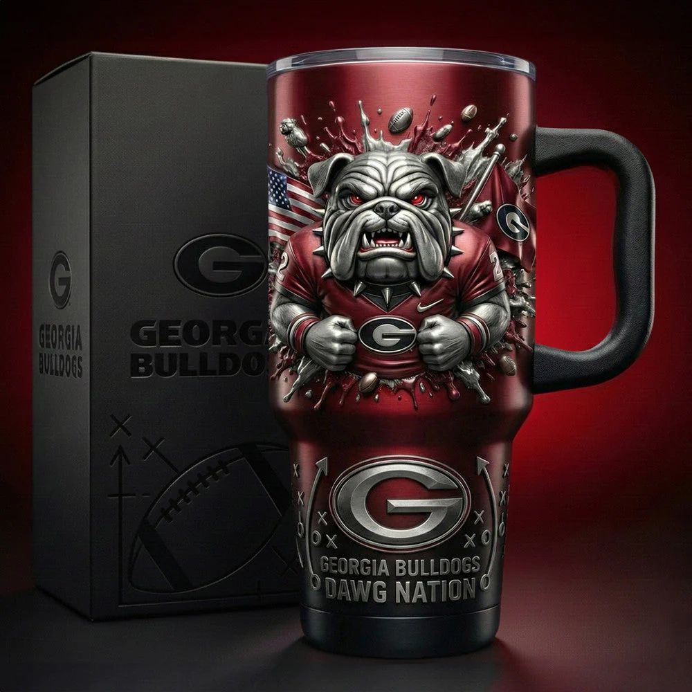 Georgia Bulldogs Dawg Nation Tumbler With Handle