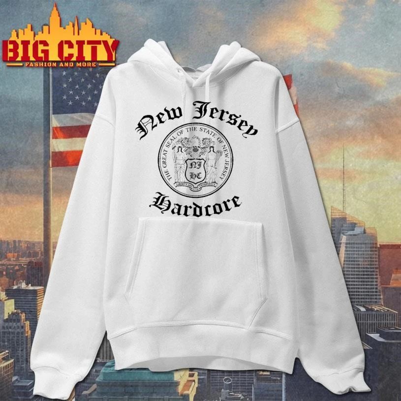New Jersey Hardcore NJHC State Seal Punk Music Shirt