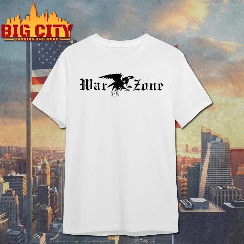 Warzone Eagle Gothic Lettering Heavy Metal Punk T Shirt