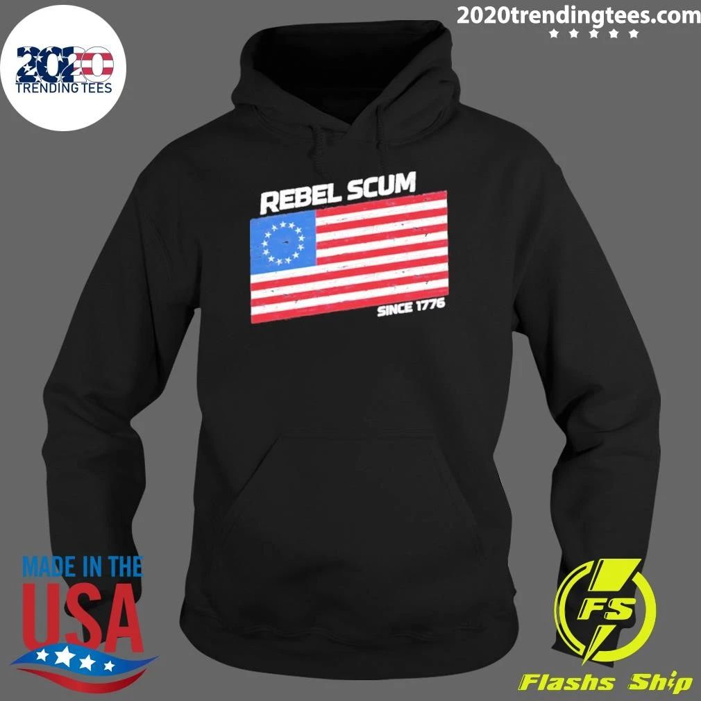Rebel Scum Since 1776 American Flag Shirt
