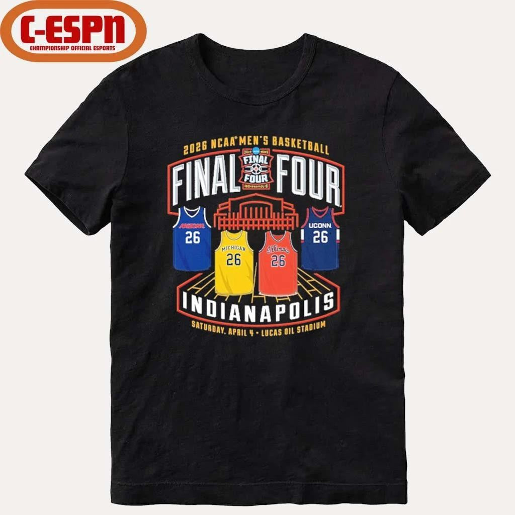 NCAA Men’s Basketball Final Four 2026 Four Jerseys Teams Shirt