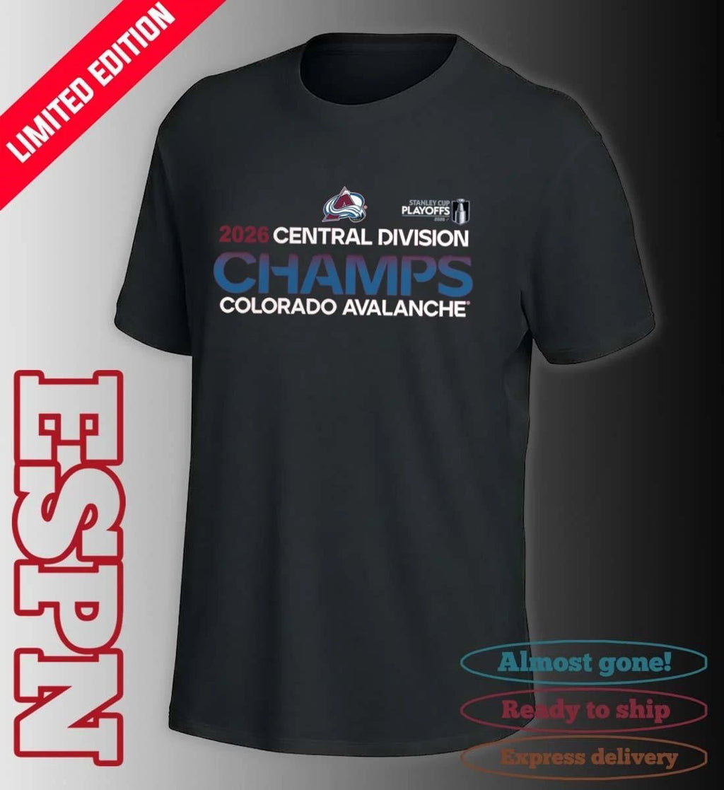 Colorado Avalanche 2026 Central Division Champions Shirt