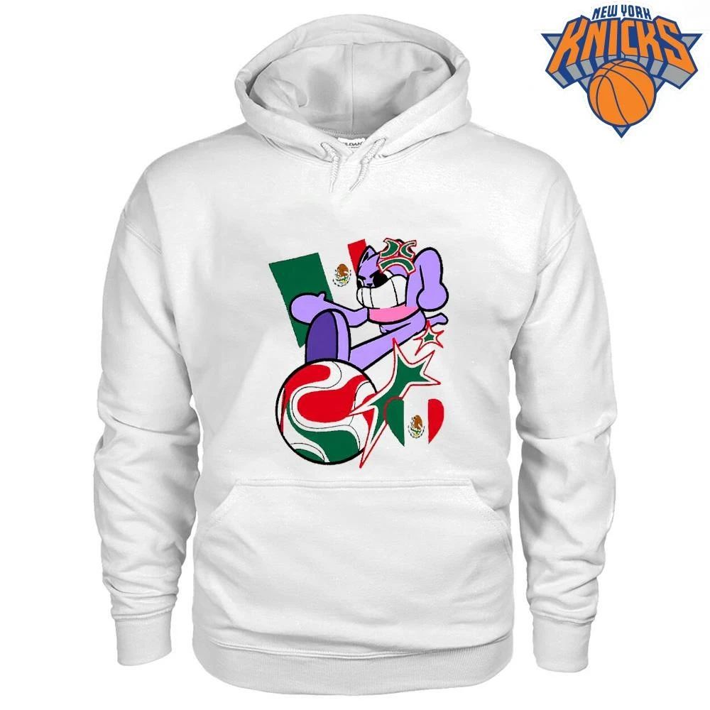 Mexico Football Soccer Cartoon Cat Graphic T Shirt