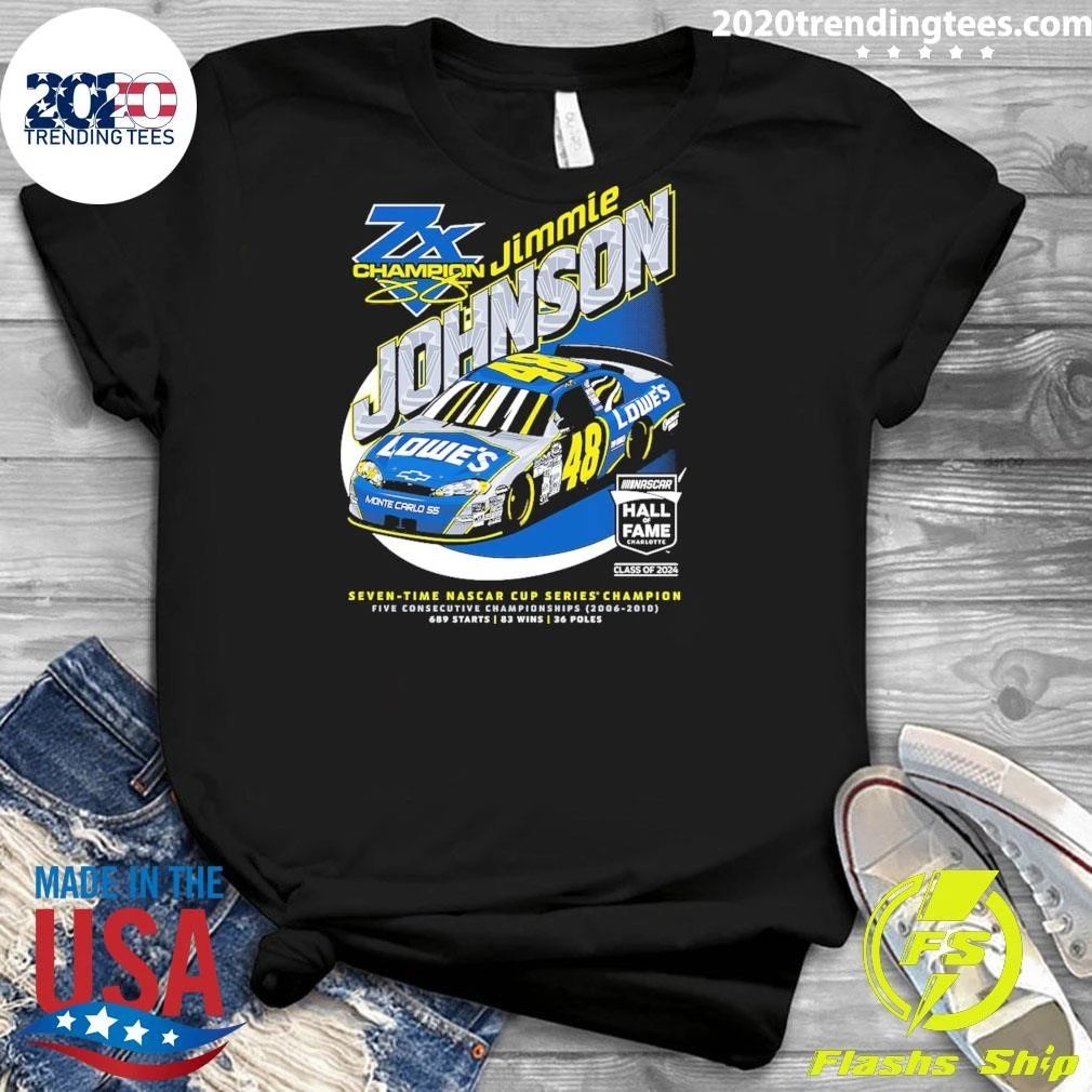 Checkered Flag Sports Jimmie Johnson NASCAR Hall of Fame Class of 2026 Shirt