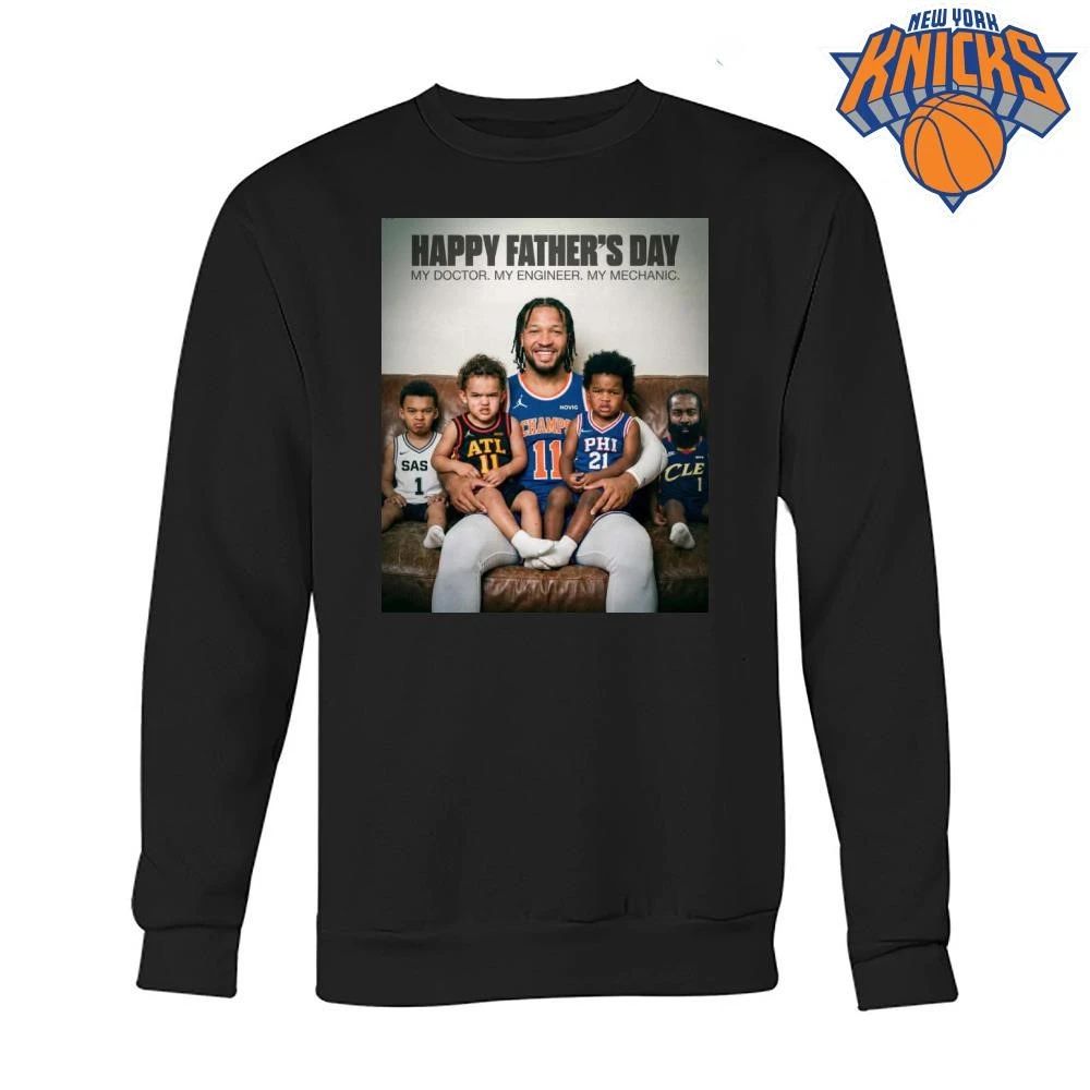Jalen Brunson Happy Fathers Day My Doctor Engineer Mechanic Basketball Son Meme Shirt