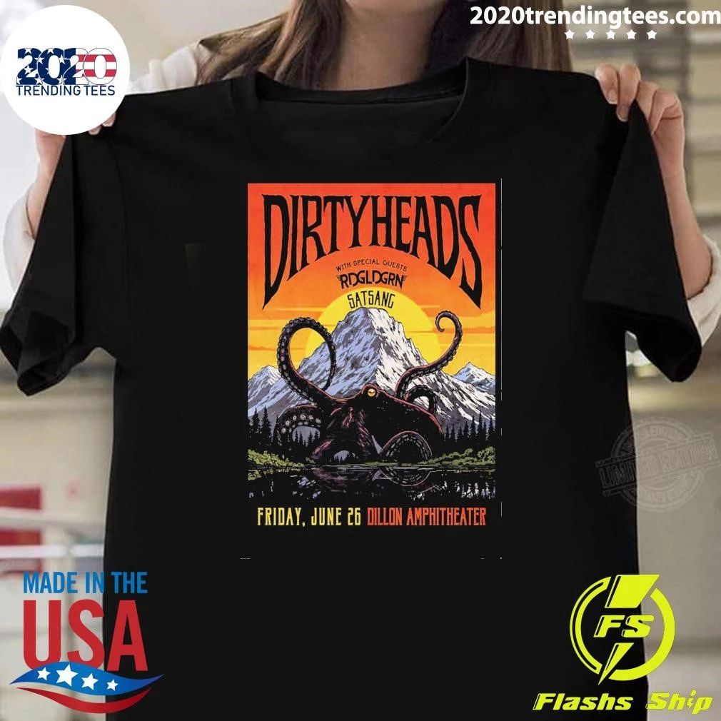 Dirty Heads With Special Guests RDGLDGRN Satsang Friday, June 26 Dillon Amphitheater Shirt