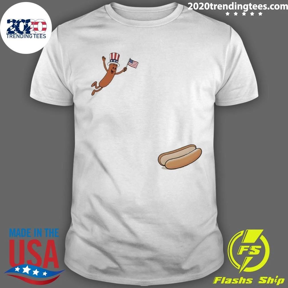 Hotdog Uncle Sam Fly Freedom American Flag 4th Of July 2026 Shirt