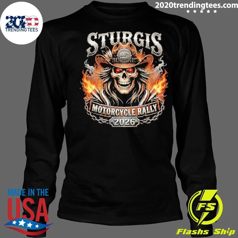 Sturgis Motorcycle Rally Cowboy Skull 86th Anniversary 2026 Shirt