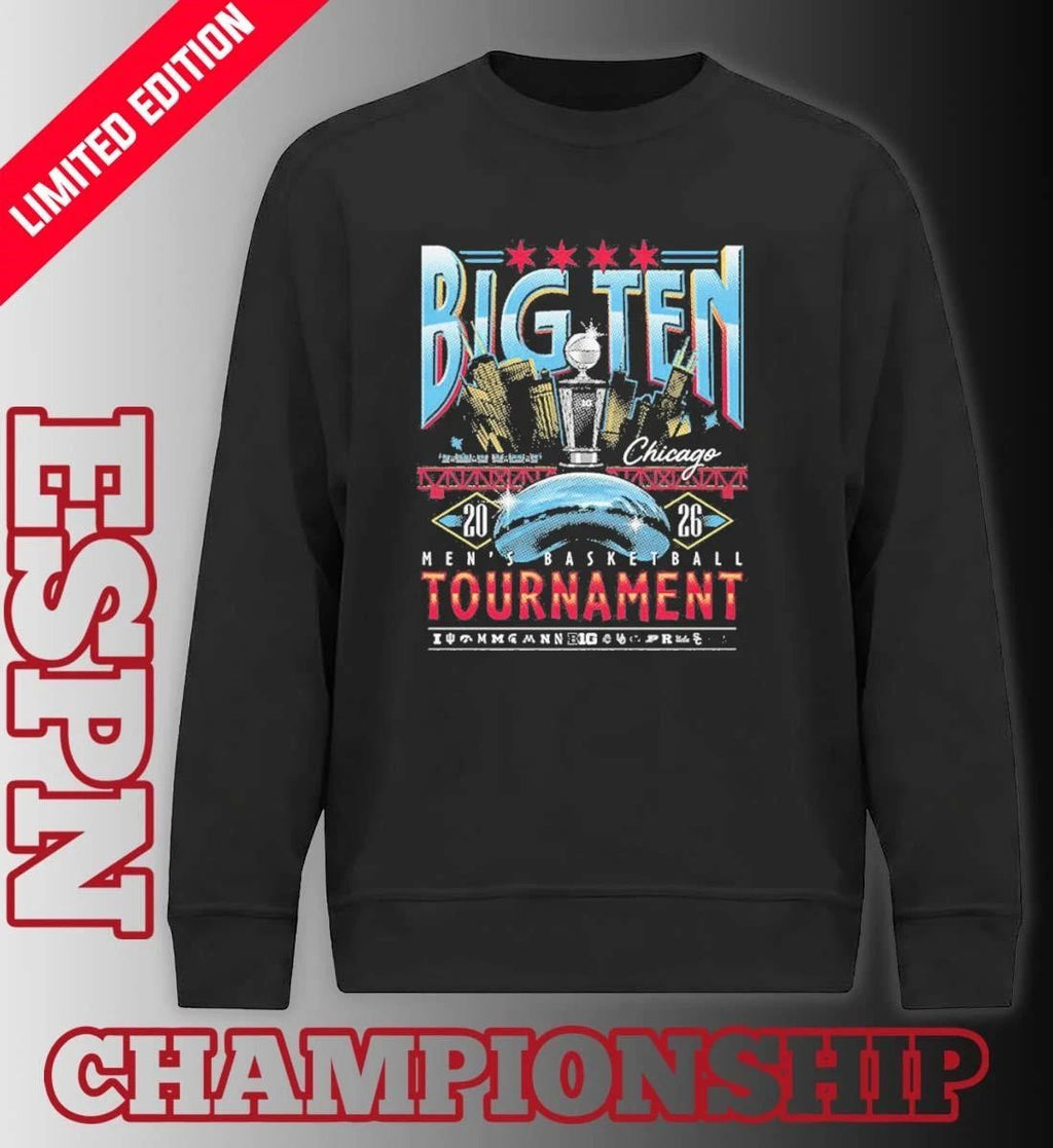 Chicago 2026 Big Ten Men’s Basketball Tournament Logos Shirt