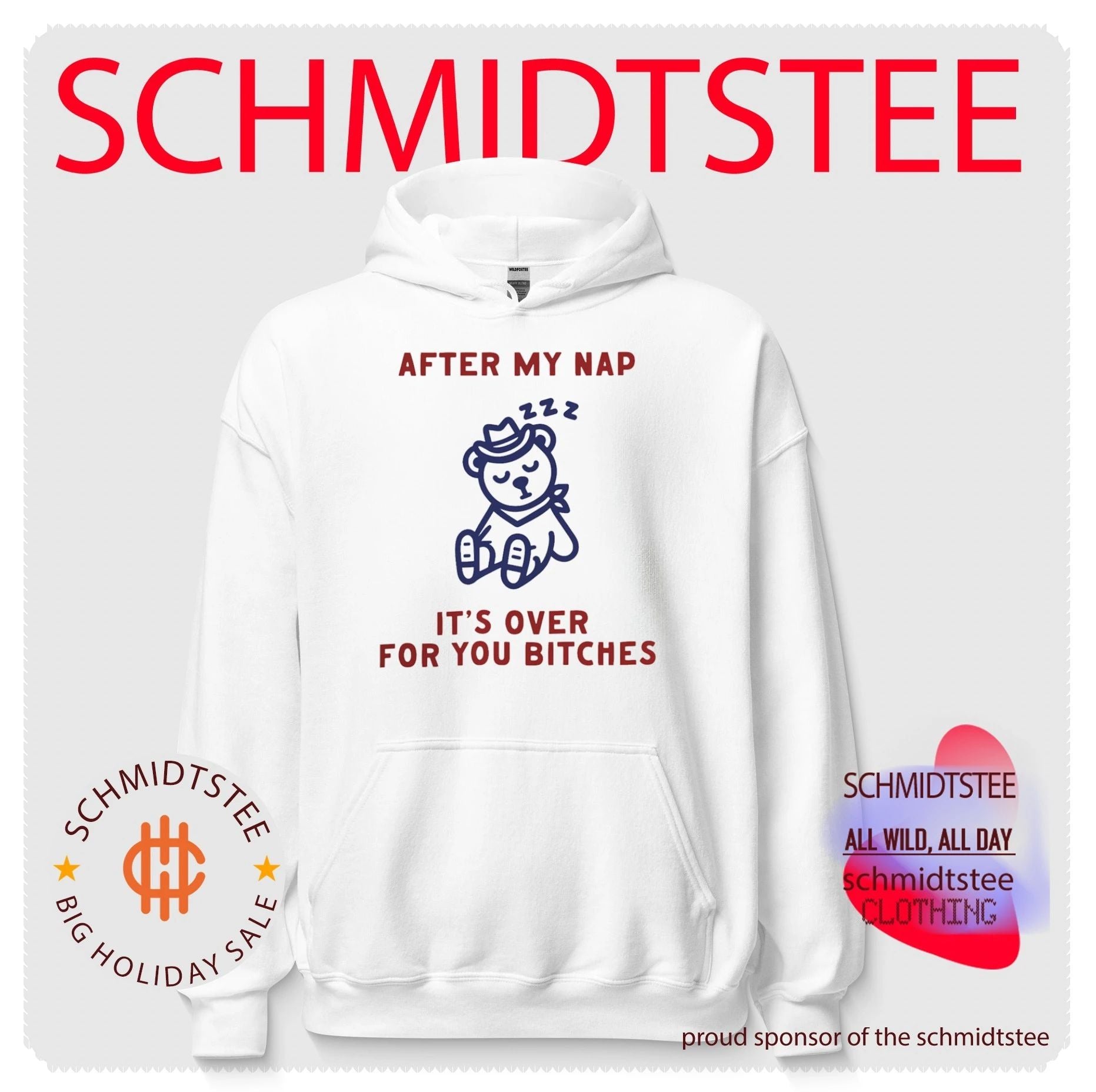 After my nap it’s over for you bitches graphic shirt