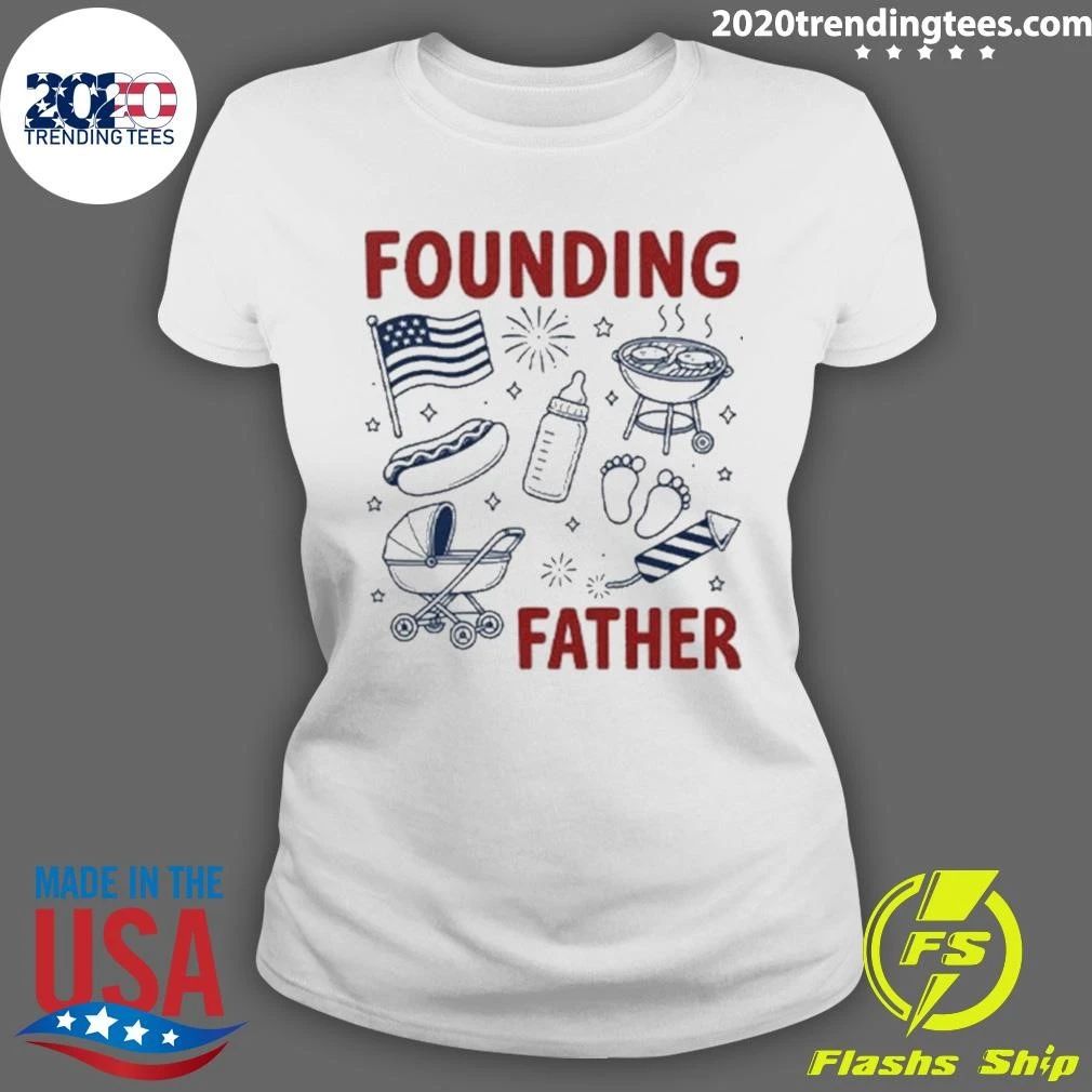 Founding Father 4th Of July 2026 Couple Shirt