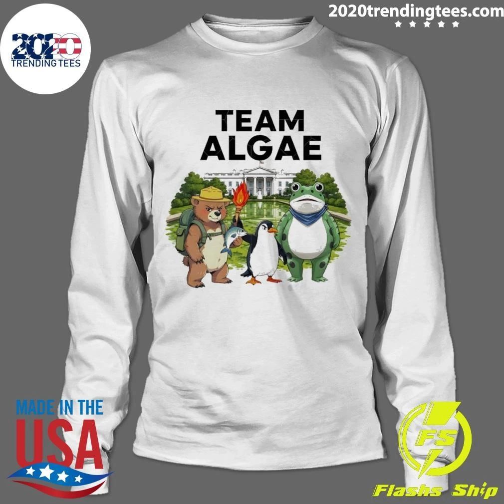 Frog Penguin Bear Team Algae Fdt Make Algae Great Again Patriotic White House 2026 Shirt
