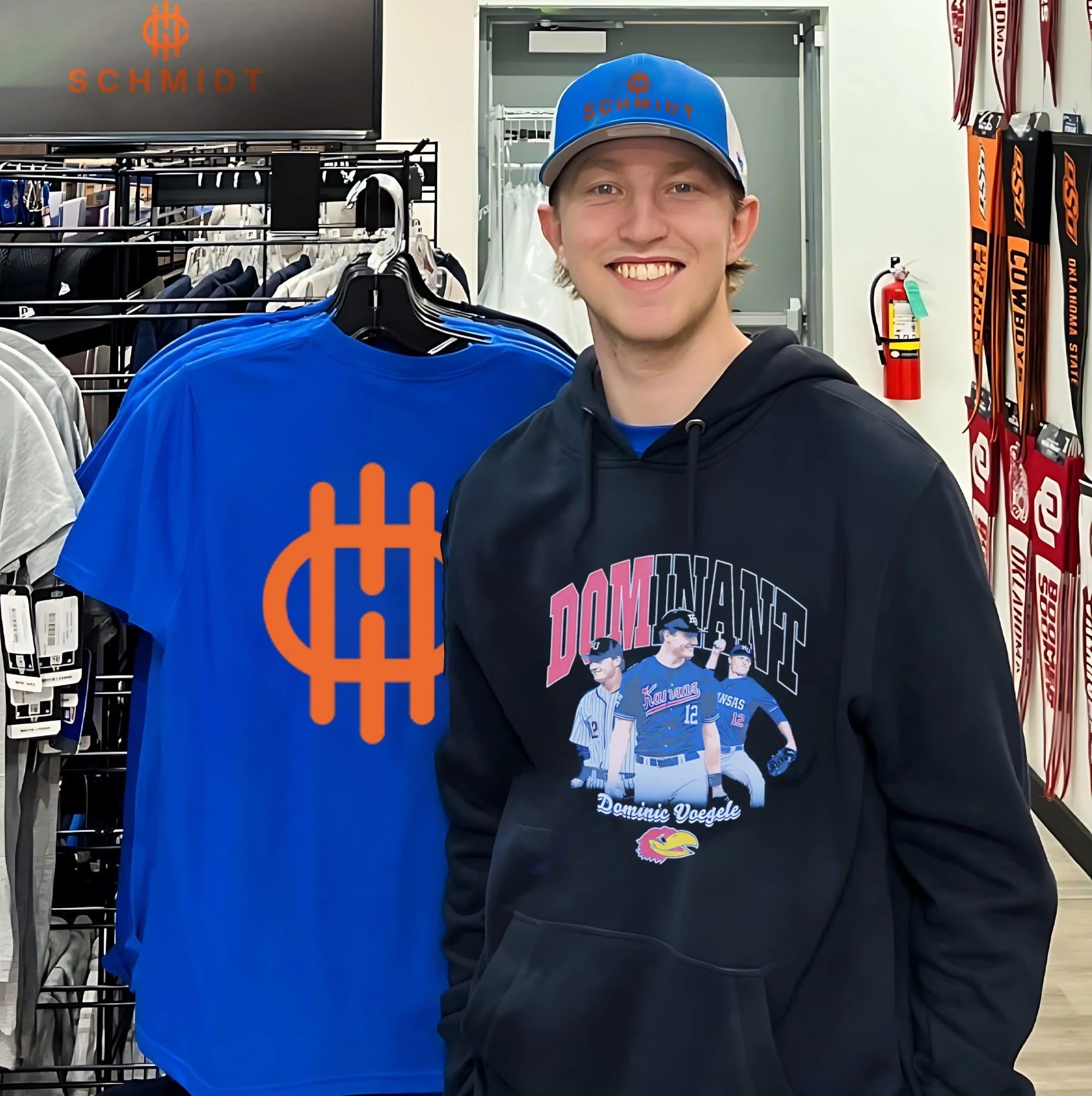 Kansas Baseball Dominic Voegele Dominant shirt