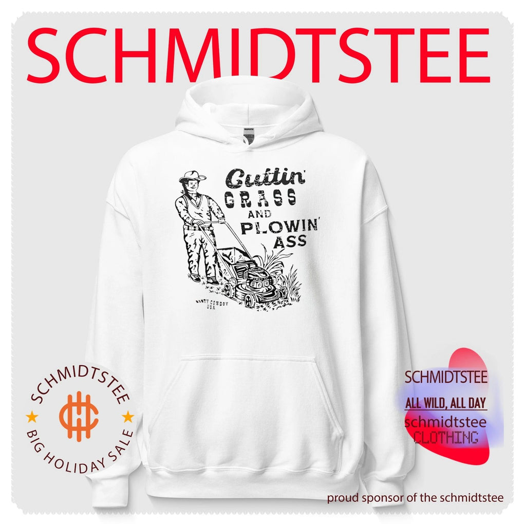 Cuttin grass and plowin ass doodle shirt