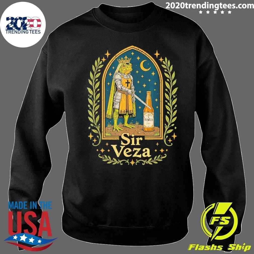 Medieval Pun Novelty Sir Veza Frog Shirt