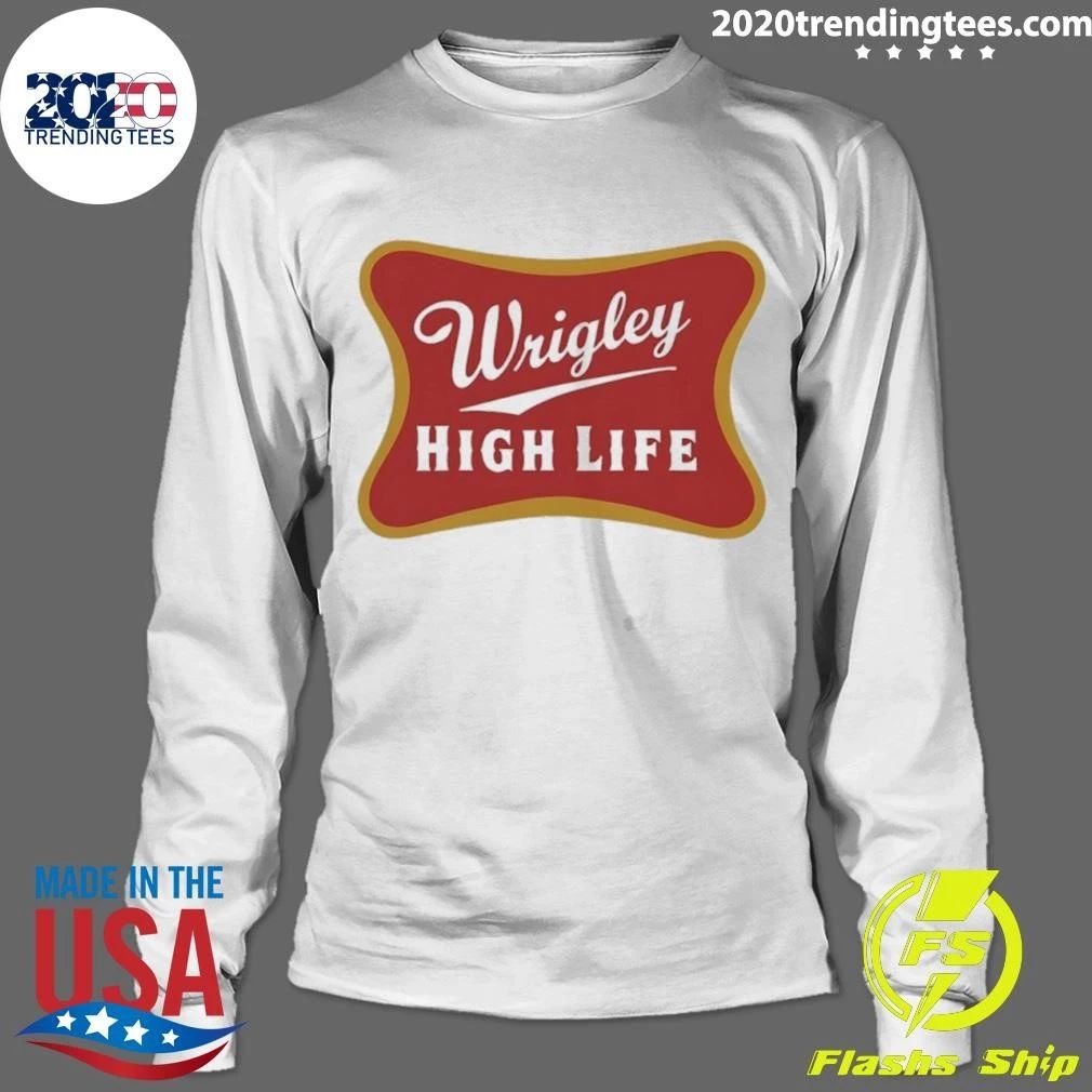 Wrigley High Life Beer Gum Logo Parody Shirt