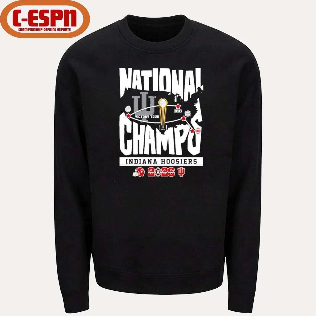 IU Football National Champions Victory Tour Shirt