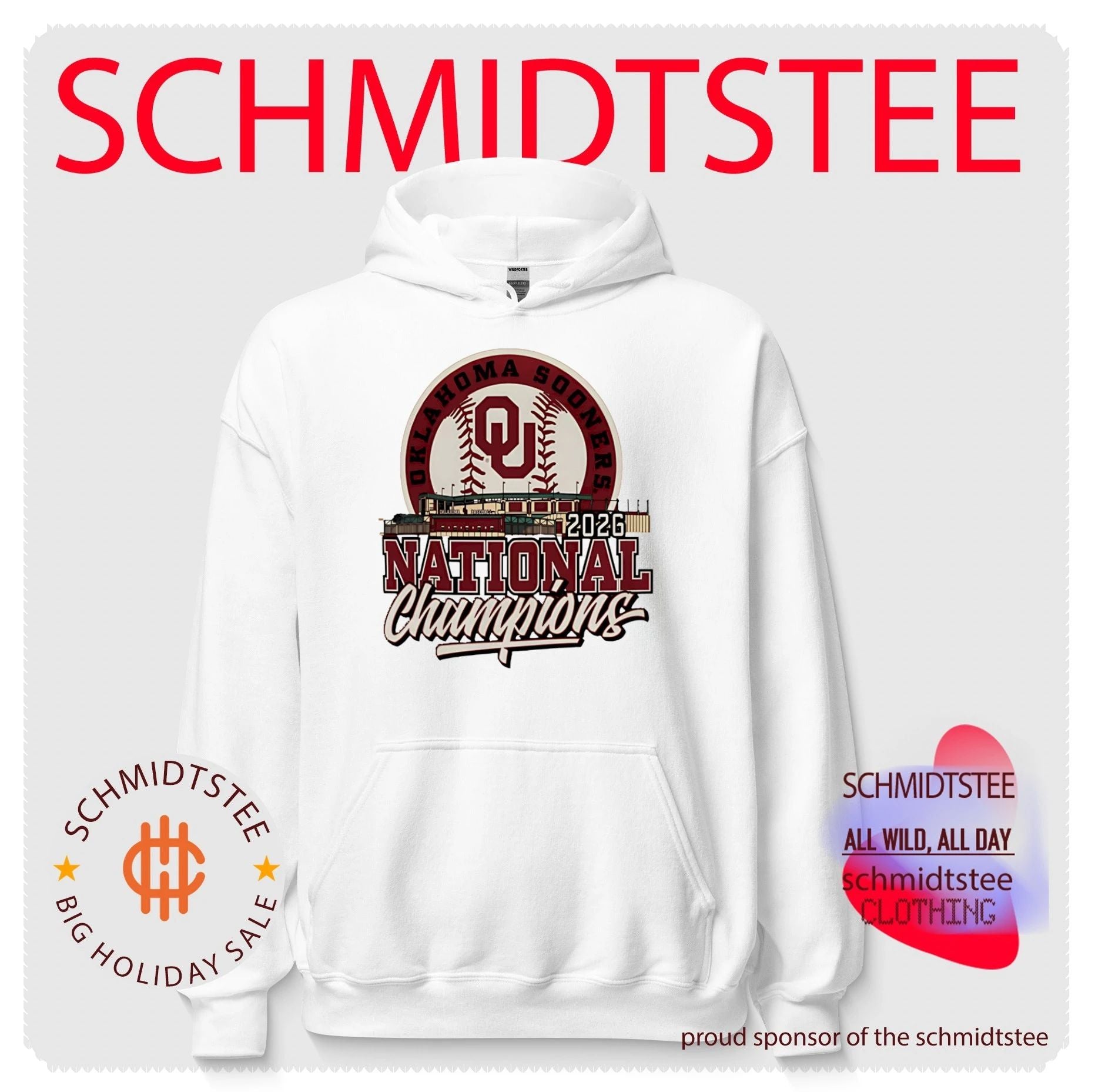 Oklahoma Sooners 2026 NCAA Baseball Men’s College World Series Champions Stadium Baseball shirt