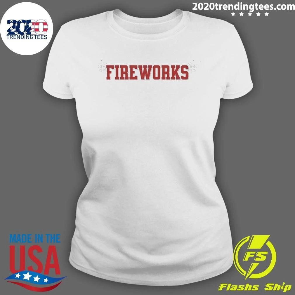 Fireworks America 250 Years 4th Of July Shirt