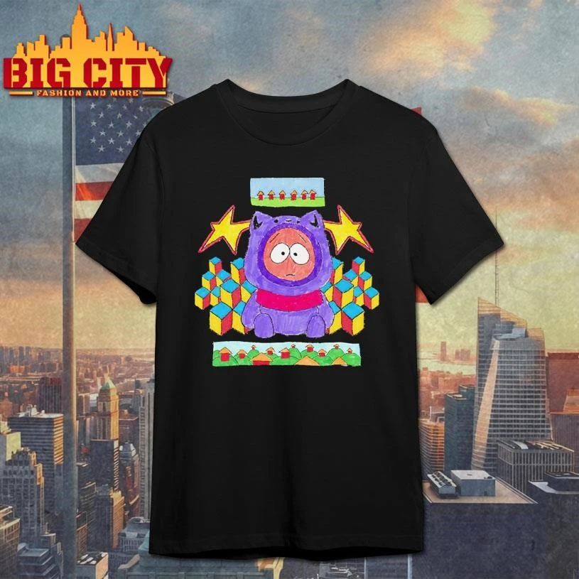 Parody South Park Purple Cat Costume Geometric Pattern T shirt