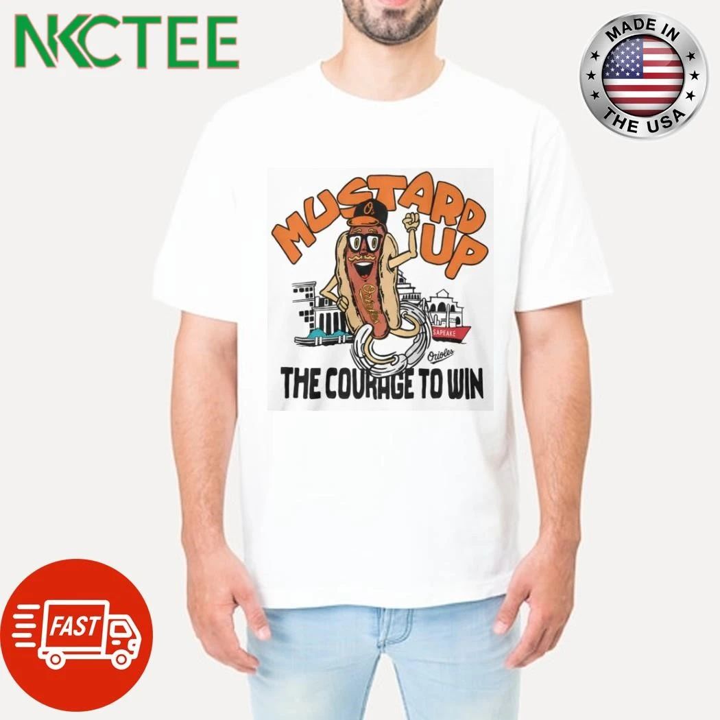 Muster Up The Courage To Win Mustard shirt