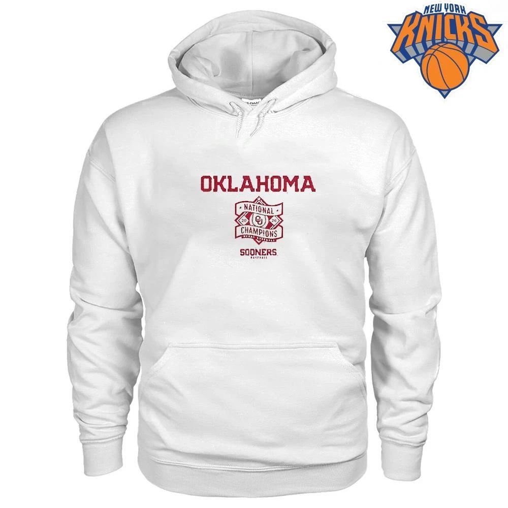 Oklahoma Baseball 2026 National Champions Text Logo Shirt