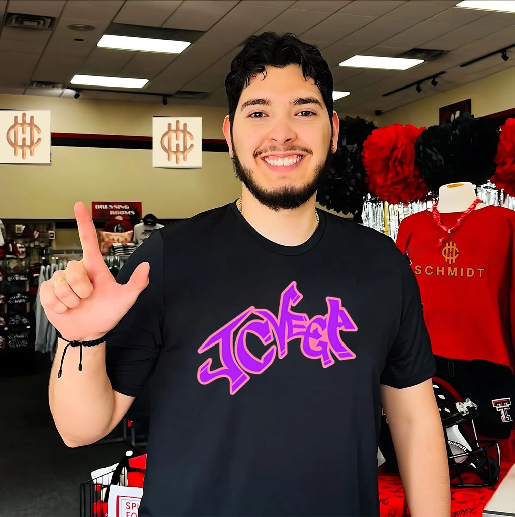 The Jcvega graffiti style shirt