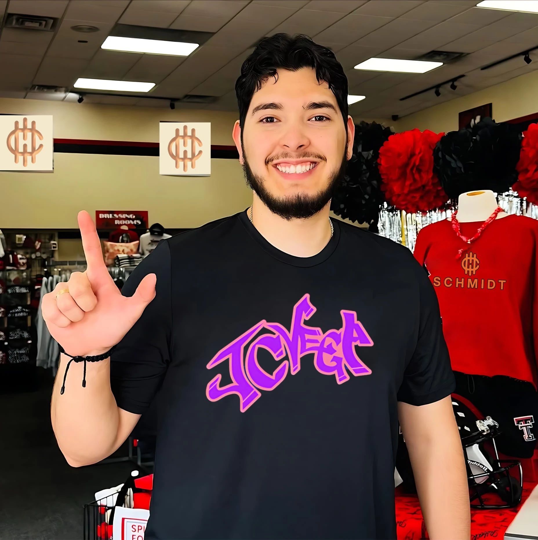 The Jcvega graffiti style shirt