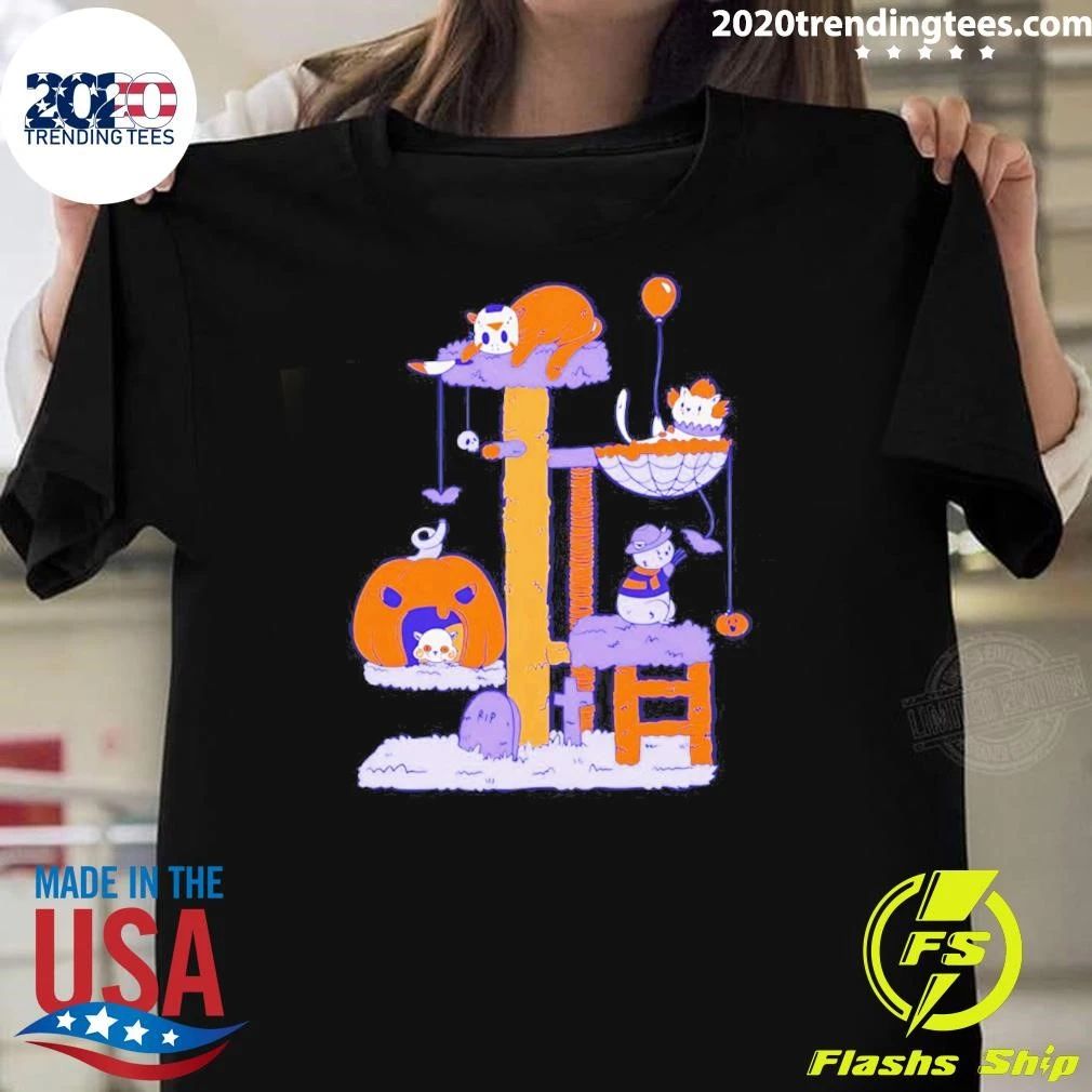 Cat Horror Icons Cat Tree shirt