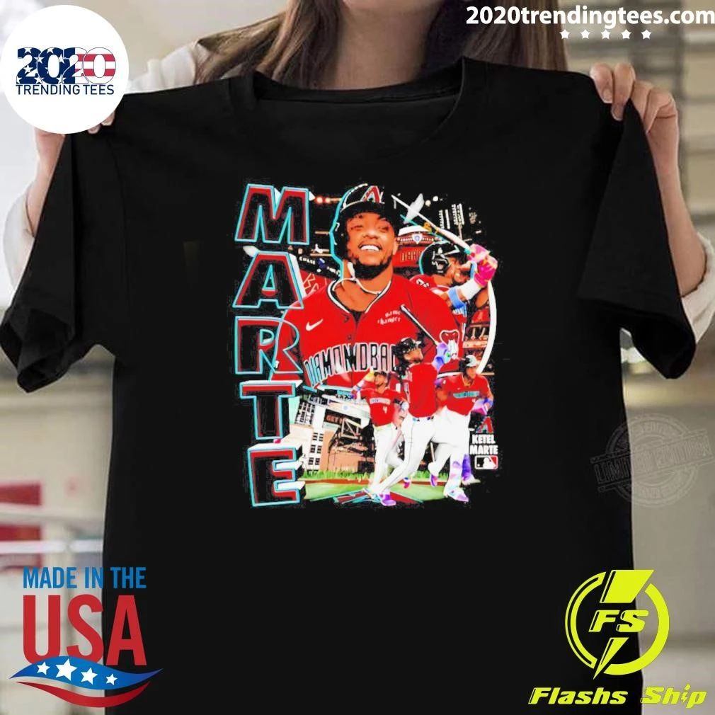 Ketel Marte Arizona Diamondbacks Player Collage Shirt