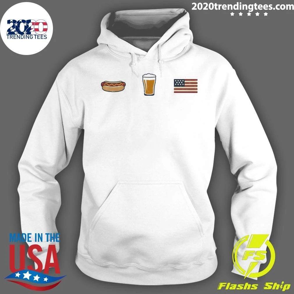 Hotdog Beer American Flag All I Need America 4th Of July 2026 Shirt