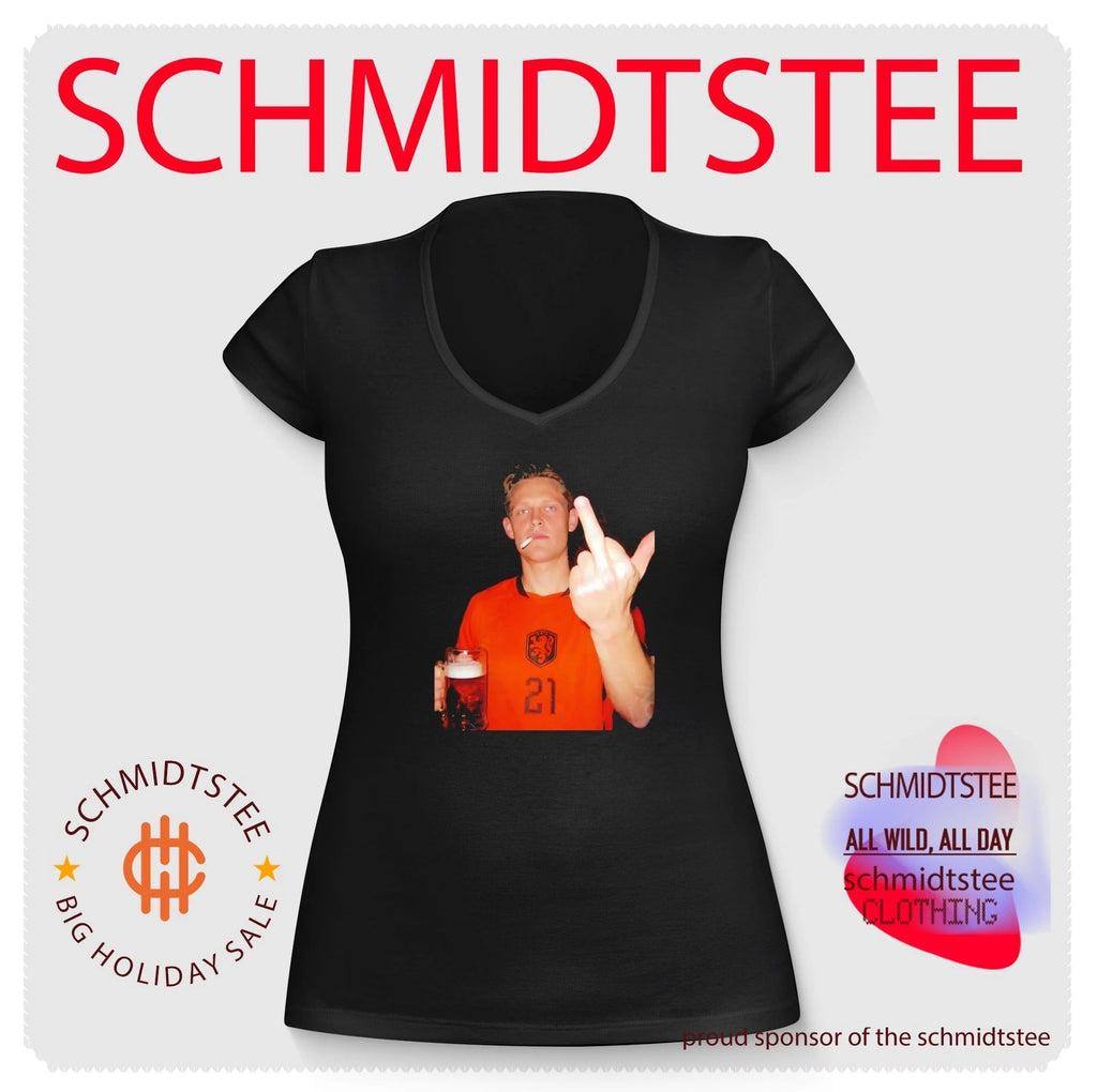 Frenkie de Jong Netherlands National Football Team Beer and Cigarette middle finger shirt