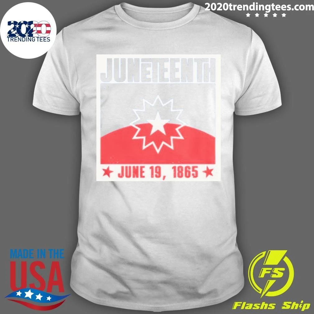 Juneteenth Red White Blue Freedom Flag 1865 Emancipation Day Shirt