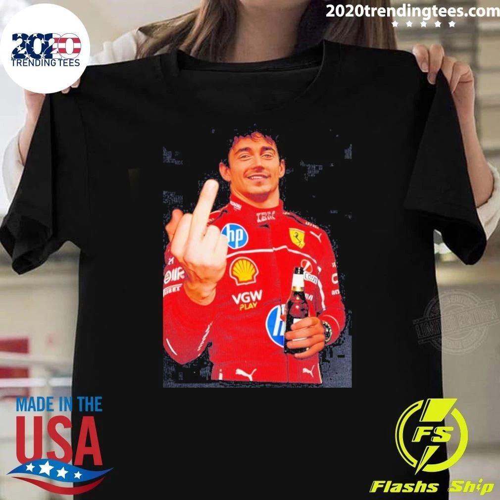 Charles Leclerc Formula 1 middle finger shirt
