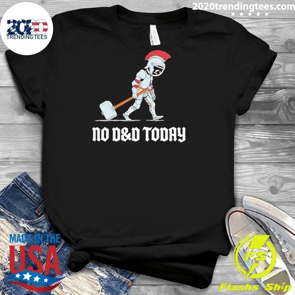 No D&d Today Paladin Cartoon Shirt