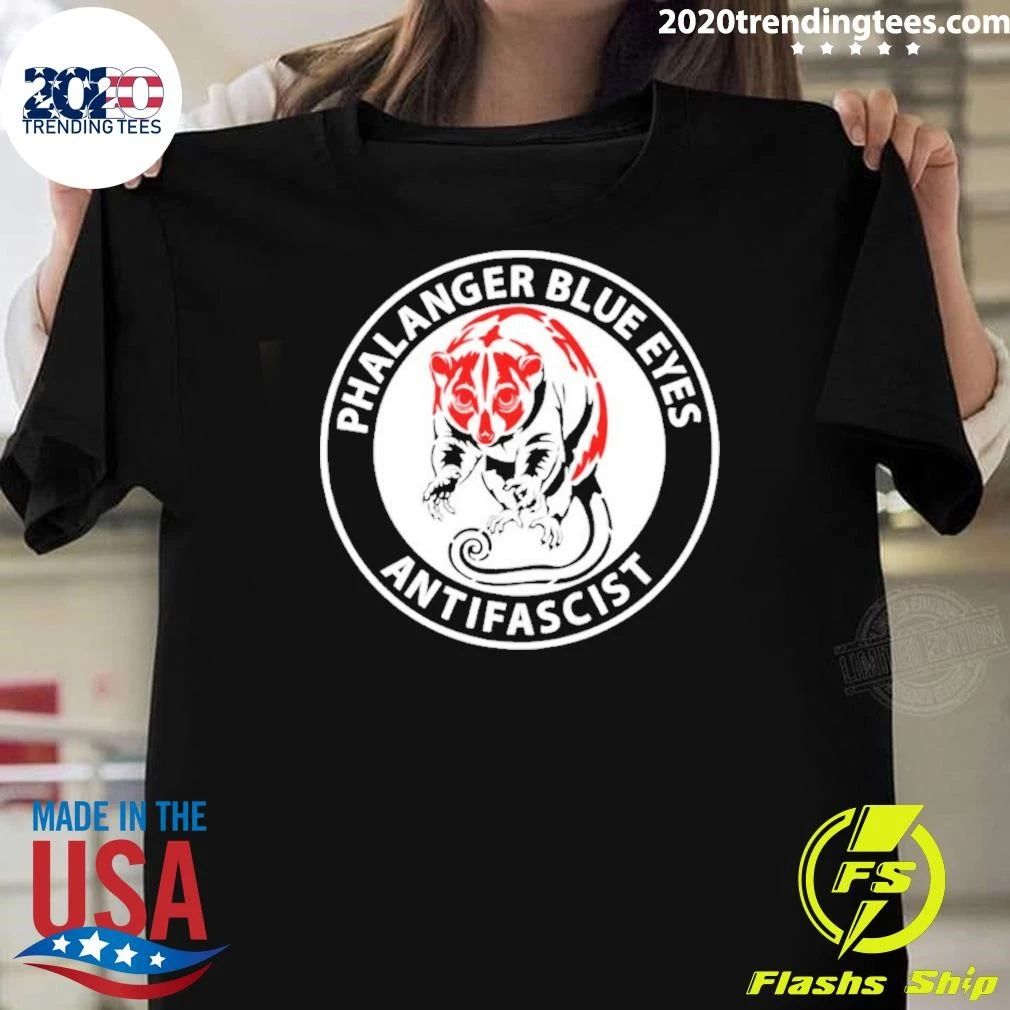 Phalanger Blue Eyes Antifascist Political Activism Shirt