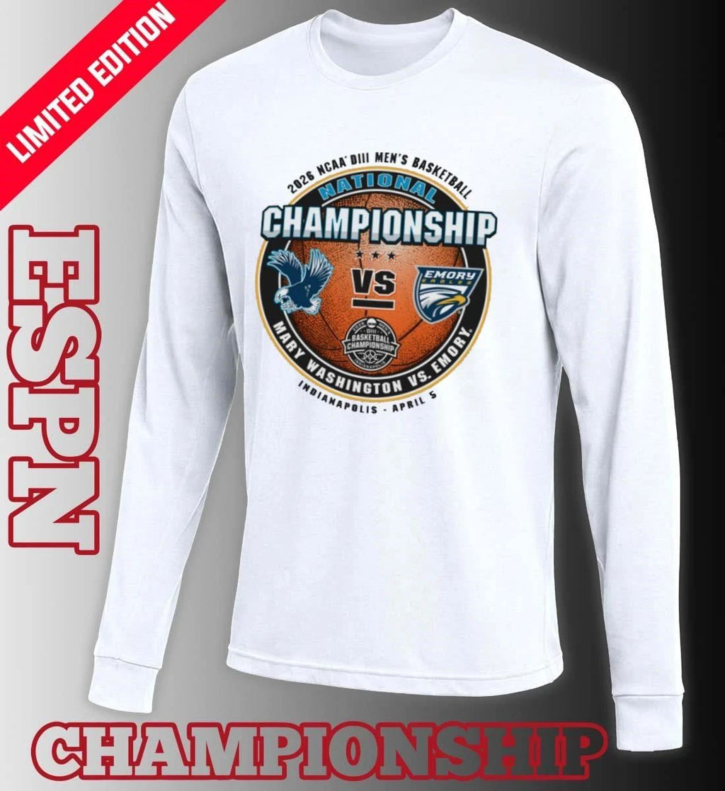 Mary Washington Vs Emory 2026 NCAA Division III Men’s Basketball Championship Shirt