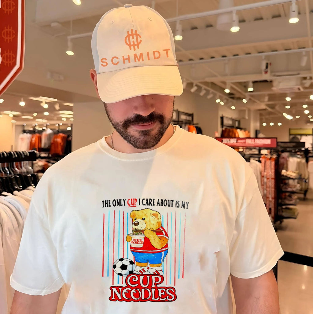 The Only Cup I Care About Is My Cup Noodles Soccer Bear shirt