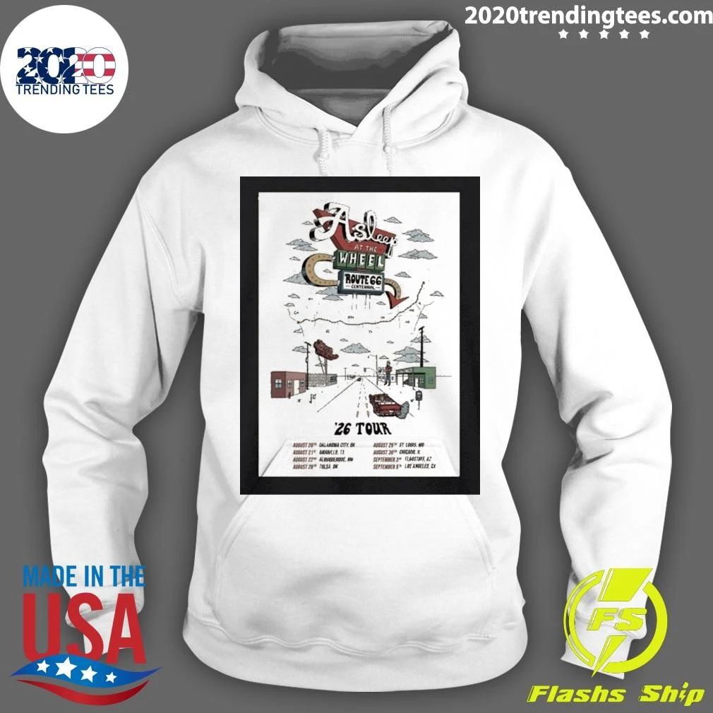 Asleep At the Wheel Route 66 Centennial 2026 Shows Shirt
