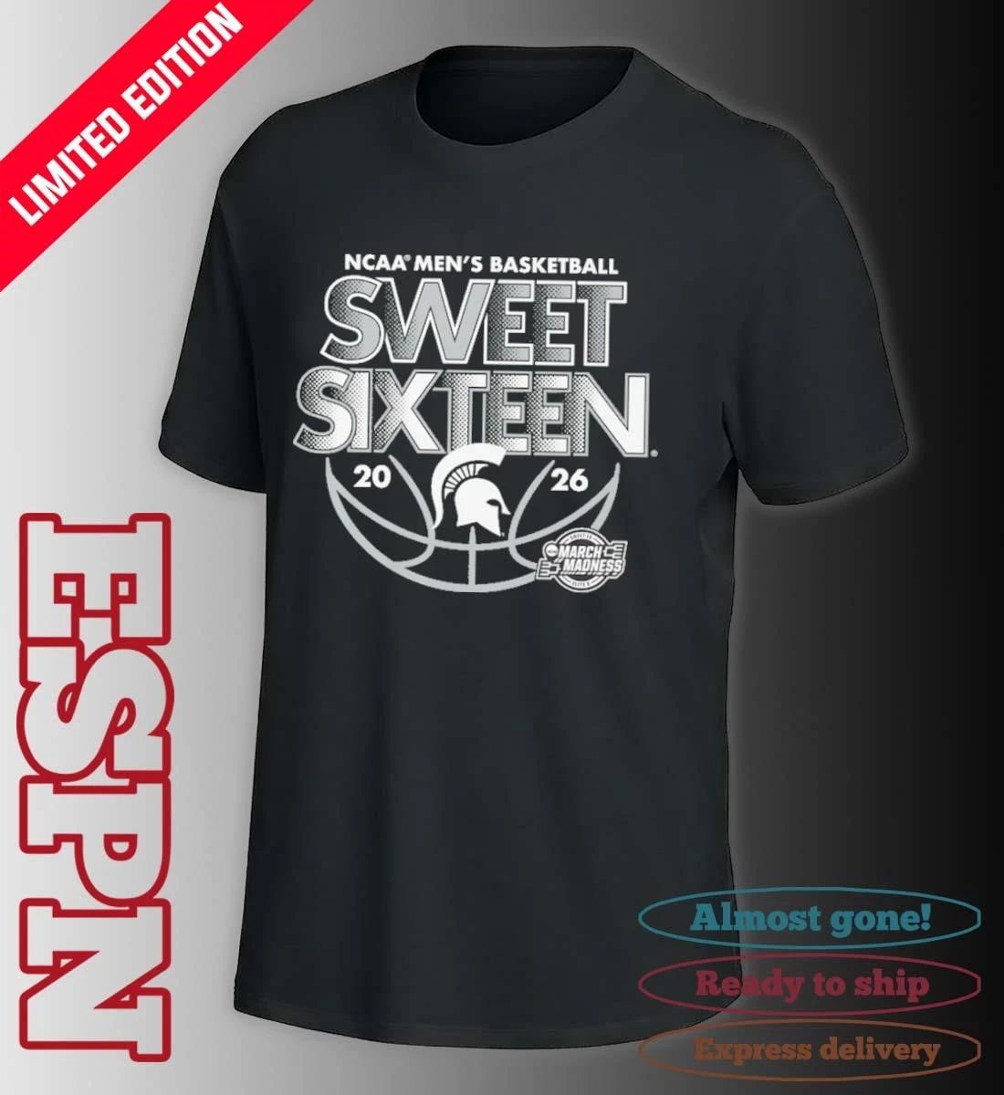 Sweet Sixteen 2026 Michigan State NCAA Men’s Basketball Shirt