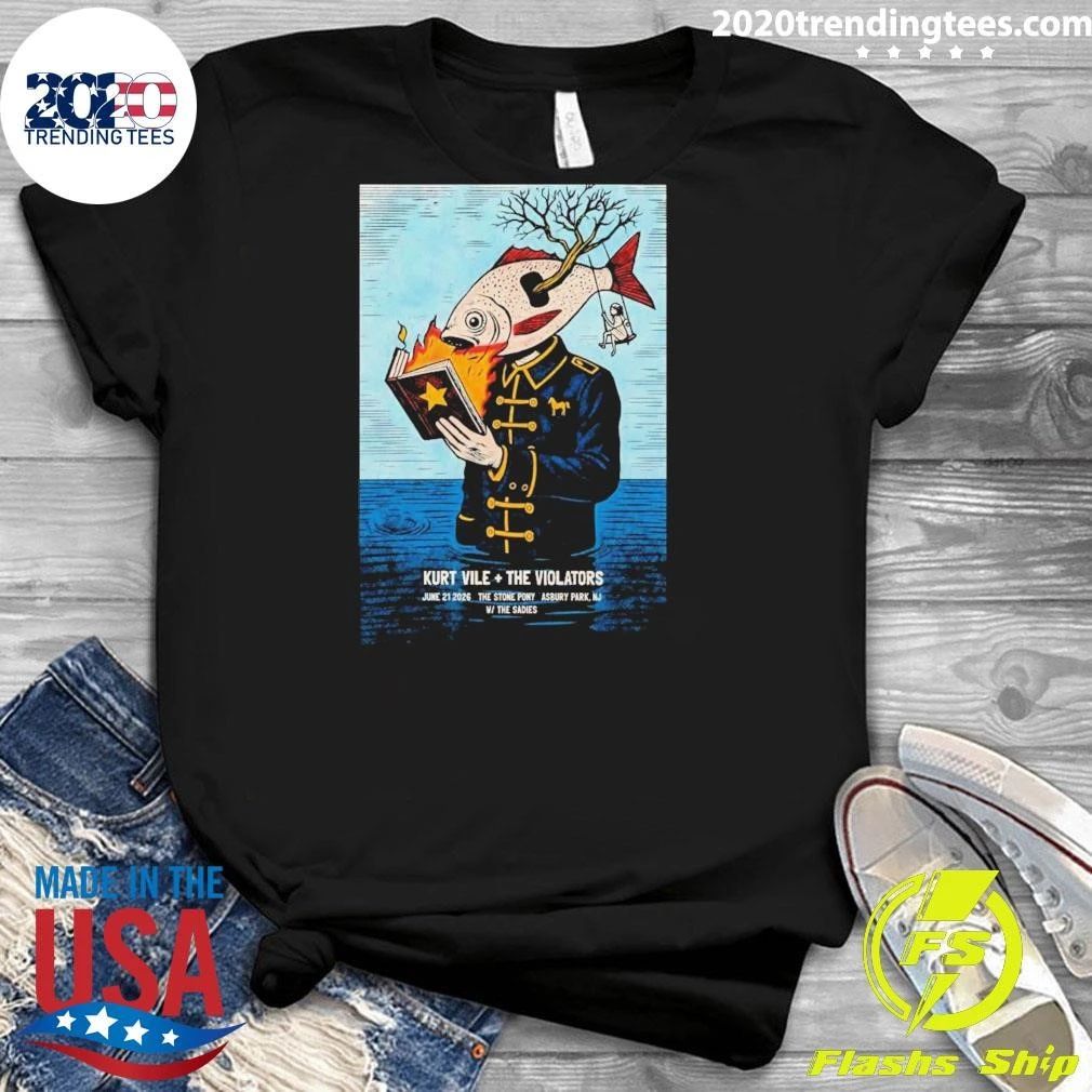 Kurt Vile And The Violators June 21 2026 The Stone Pony In Asbury Park Nj Poster Shirt